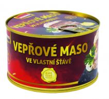Vepřové maso ve vlastní šťávě VESEKO 400g 