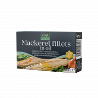 Makrela filety RP v rostlinném oleji COOP PREMIUM 125g