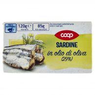 COOP ITALIA Sardinky v olivovém oleji 120g/85g