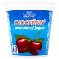 Choceňský smetanový jogurt višeň 150g