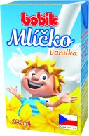 Bobík Milk Drink s příchutí vanilka 250ml