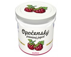 Opočenský prémiový smetanový jogurt malina 150g 