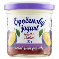 Opočenský jogurt ve skle švestka-skořice 150g