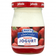 JČ Jogurt jahoda sklo 200g