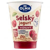 Selský jogurt višeň Olma 180g