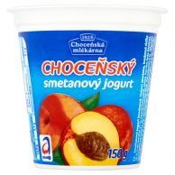 Choceňský smetanový jogurt broskev 150g