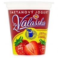 Jogurt z Valašska jahoda s vanilkou 150g