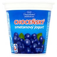 Choceňský smetanový jogurt borůvka 150g