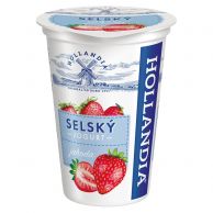 Jogurt selský jahoda 200g Hollandia