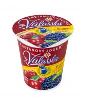 Jogurt z Valašska brusinka-ostružina s vanilkou 8% 150g