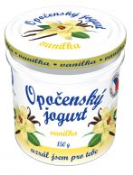 Opočenský jogurt ve skle vanilka 150g 