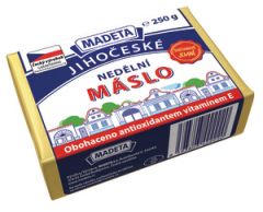 Madeta Jihočeské nedělní máslo se smetanovým zákysem 79% 250g
