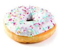 Donut s barevným posypem 57g