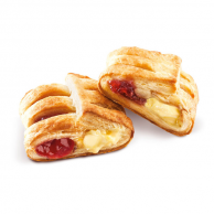 Mřížka puding jahoda mini 125g