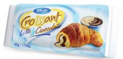 Croissant Latte/Cioccolato - s mléčnou a čokoládovou náplní 50g