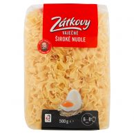 Zátkovy vaječné Široké nudle 500g