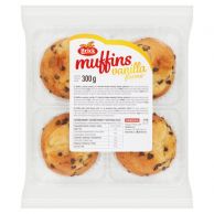 Muffiny vanilkové s kousky čokolády 4ks-300g 