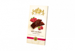 Hořká čokoláda 60% s malinou 80g