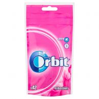 Žvýkačky Orbit  Bubblemint s příchutí ovoce a máta sáček 58g