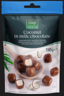 Kokosové kostky v ml. čok. COOP PREMIUM 150g