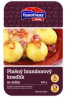 Bramborový knedlík plněný + zelí 400g
