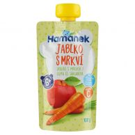 Hamánek Jablko s mrkví kapsička 100g