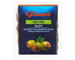 Olivy zelené plněné paprikovou pastou 195g/80g