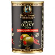 Olivy zelené s pálivou paprikou 300g/130g