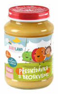 BABYLAND Přesnídávka ovocná s broskvemi 190g