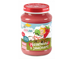 BABYLAND Přesnídávka ovocná s jahodami 190g