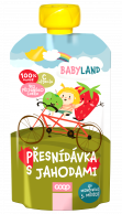 BABYLAND Přesnídávka s jahodami kapsička 120g