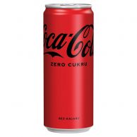 Coca Cola Zero s kolovou příchutí plech 330ml