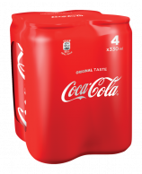 Coca-Cola Zero s kolovou příchutí 4x0,33l