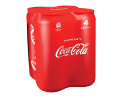Coca-Cola Zero s kolovou příchutí 4x0,33l