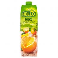 Džus 100%pomeranč 1l Hello