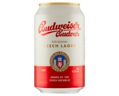 Pivo Budvar 12 světlý ležák 0,33l plech  