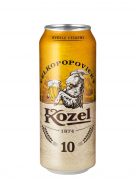Pivo Kozel 10 sv. výčepní 0,5l plech