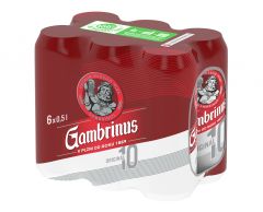 Pivo Gambrinus Originál 10 sv. výčepní 6x0,5l plech