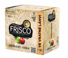 Frisco Jablečný cider alko nápoj 0,33l sklo