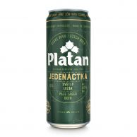 Pivo Platan 11 ležák plech 0,5l