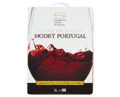 Velké Bílovice Modrý portugal víno červené suché BiB 3l