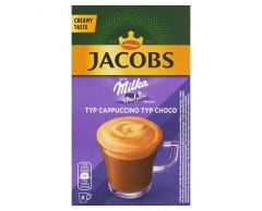Jacobs inst. Cappuccino s příchutí Milka čokolády (8x15,8g) 126,4g