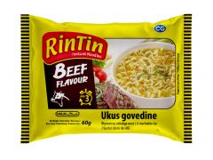 RinTin Instantní nudlová polévka s hovězí příchutí 60g