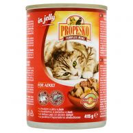 Propesko kočky hovězí+játra v želé 415g