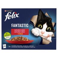 FELIX Kapsička kočka Fantastic Lahodný výběr v želé 12x85g