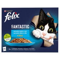 FELIX Kapsička kočka Fantastic Lahodný výběr z ryb v želé 12x85g