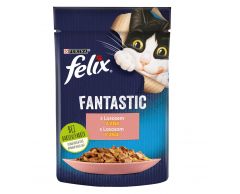 FELIX Fantastic kapsička s lososem v želé 85g