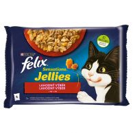 FELIX Kapsička kočka Sensations Jellies Lahodný výběr v želé 4x85g