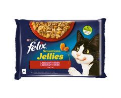 FELIX Kapsička kočka Sensations Jellies Lahodný výběr v želé 4x85g