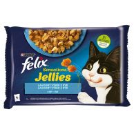 FELIX Kapsička kočka Sensations Jellies Lahodný výběr z ryb v želé 4x85g